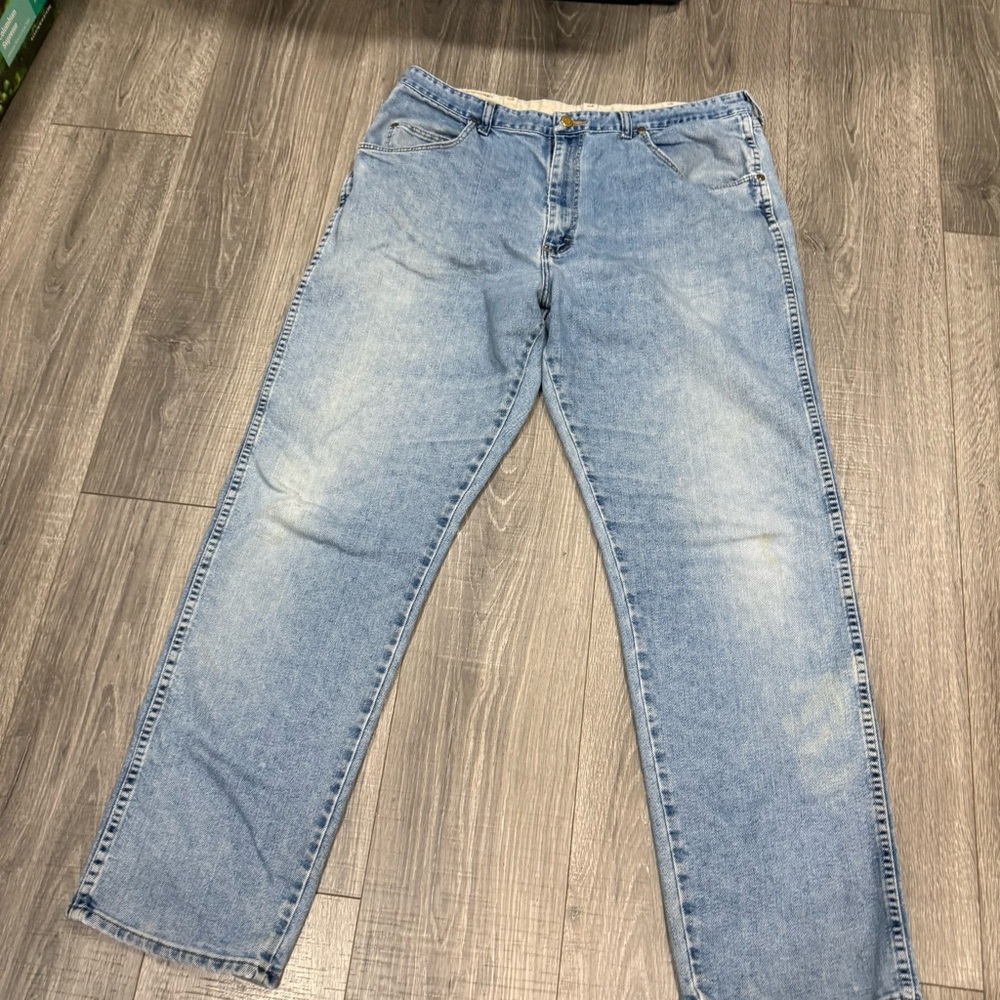 Vintage 38 Wrangler Light Blue Men's Straight Jeans